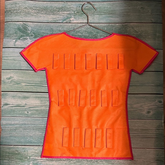 Orange and Pink Hanging Organizer - Picture 2 of 4